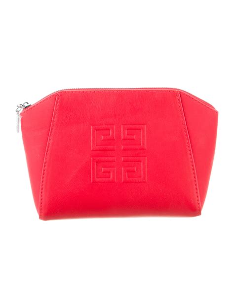 givenchy red makeup bag